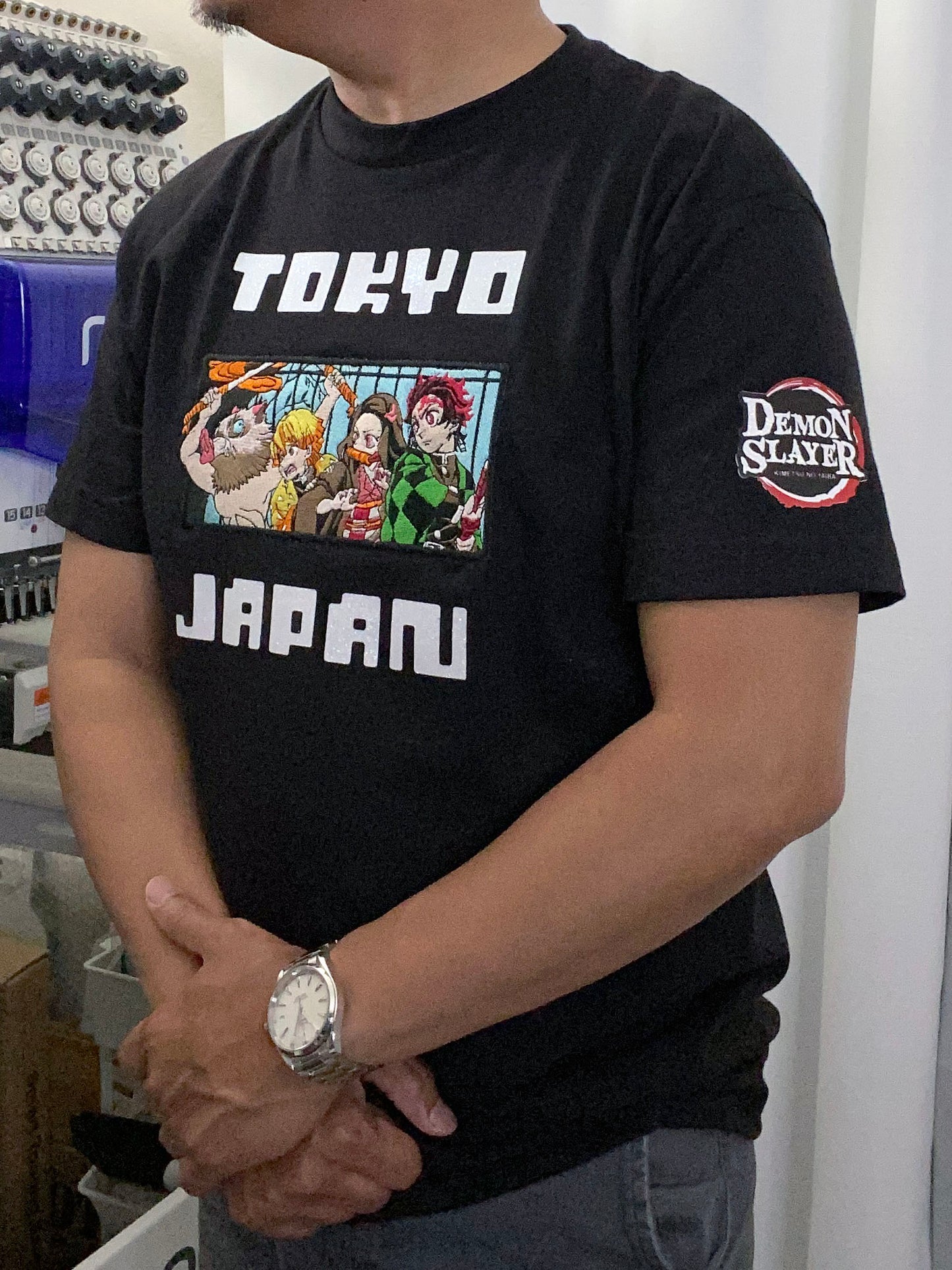 Custom Anime Embroidered T-shirt
