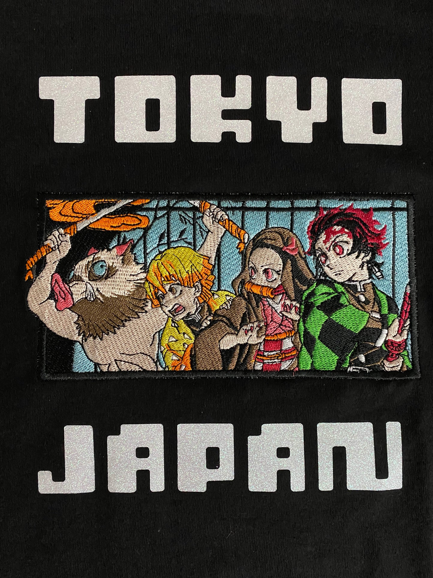Custom Anime Embroidered T-shirt
